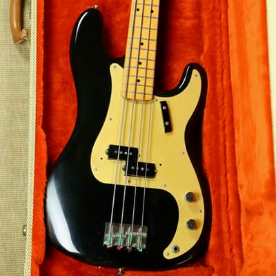 Fender '57 American Vintage Reissue Precision Bass - 1988 AVRI - Fullerton - Black over Surf Green image 1