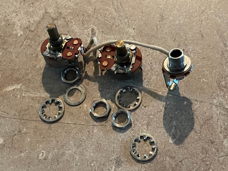 set 1966 Fender guitar bass pots set Mustang Precision Jazz image 1