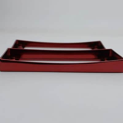 2pcs Curved LP Style Guitar Red Metal Humbucker Pickup Rings image 3