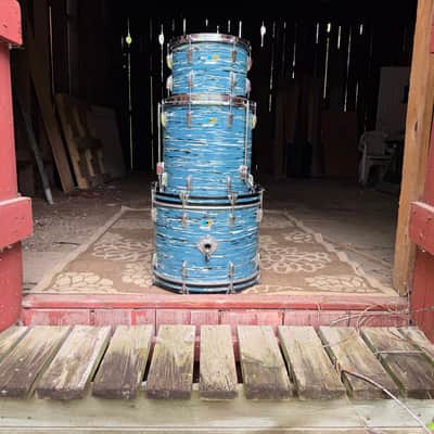 Ludwig 1970 - Blue Oyster “Bowling Ball” Pearl image 20