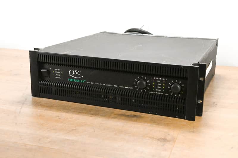 QSC PowerLight 6.0 PFC Power Factor Corrected 2-Channel Power Amplifier CG011UR image 1