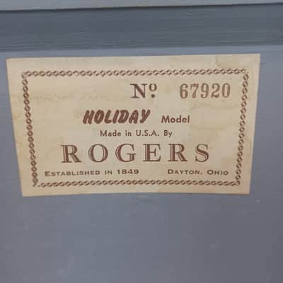 Rogers 60s 14x28"Dayton Holiday Bass Drum Virgin Gold Sparkle Pre-Powertone Ohio image 8