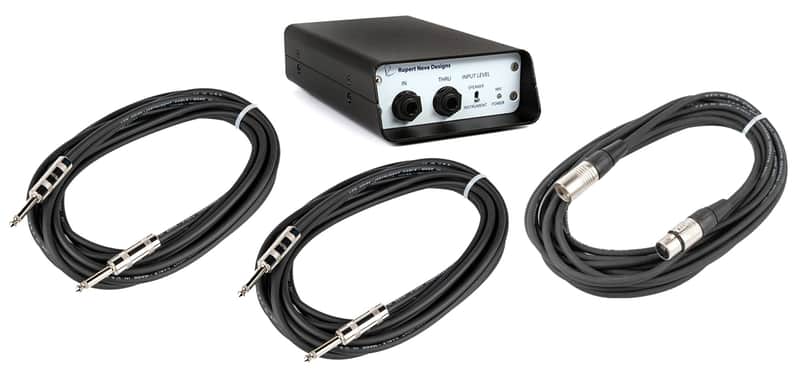 Rupert Neve Designs RNDI-CABLE-K Direct Box with 2x 20' 1/4 Cables and a 20' XLR Cable image 1