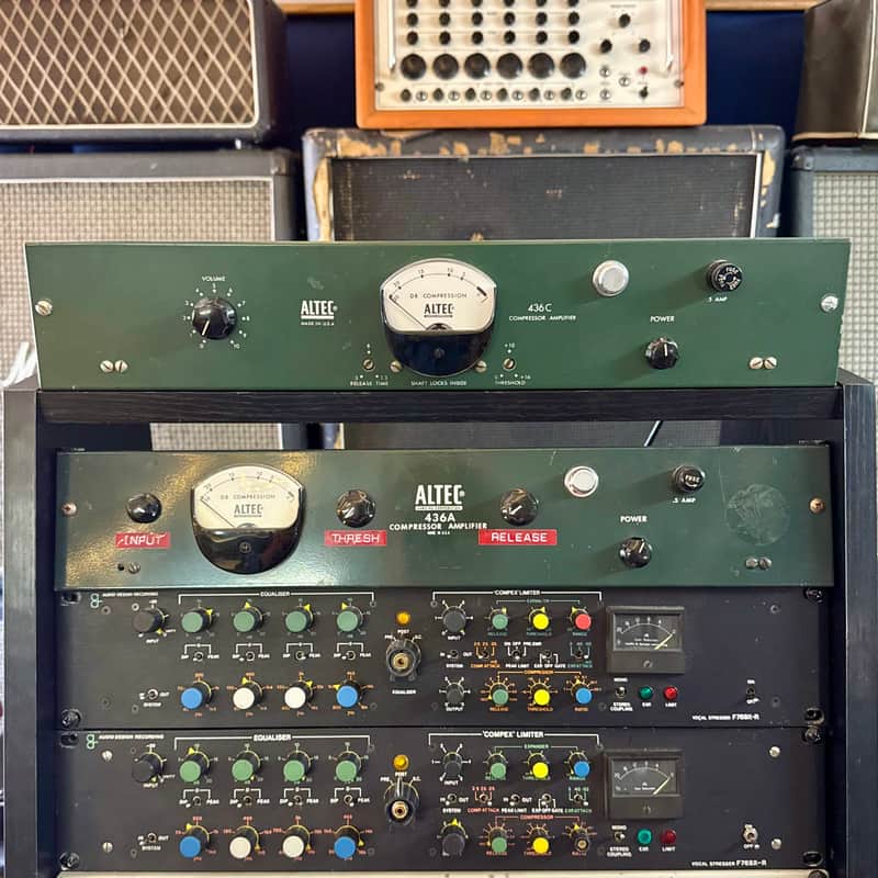 Altec 436-A Tube Compressor Amplifier 1960s - Green RS-124 abbey road mod EMI 436c image 1