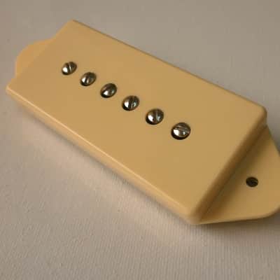 P90 Pickup Dog Ear CREAM A4 HOT Bridge Fits Gibson Epiphone Handcrafted by Q pickups Vintage image 7