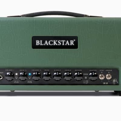 Blackstar St. James JJN 50H Jared James Nichols Signature 50-watt Guitar Tube Amp Head with 2 x 12-inch Cabinet 2021 Racing Green Tolex image 1