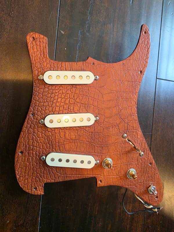 Lollar Blonde / Special pre-wired pickguard with Emerson Blender image 1