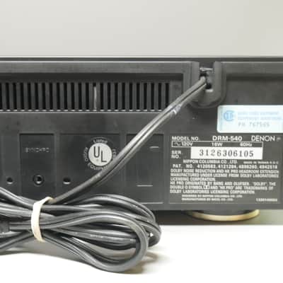 Denon DRM-540 Precision Audio Component Stereo Cassette Deck - Fully Serviced & Upgraded ALPS Transport (Vintage 1990s) image 6