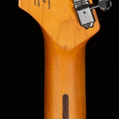 Squier 40th Anniversary Stratocaster Vintage Edition Black Anodized Pickguard Satin Wide 2-Color Sunburst (707) image 6