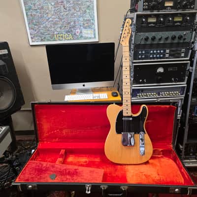 Fender Telecaster Electric Guitar w/ Original Hardshell Case 1973 - Factory Natural image 1