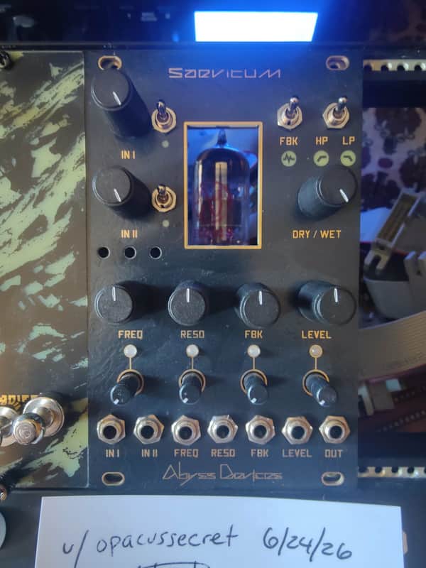 Abyss Devices Saevitum V2 Vacuum Tube Filter/Distortion/VCA/Oscillator image 1