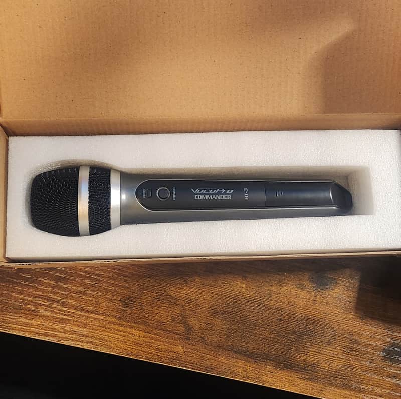 VocoPro Commander HT-3 Wireless Microphone / PR-34 Reciever 2020s - Matte Black and Grey and Silver image 1