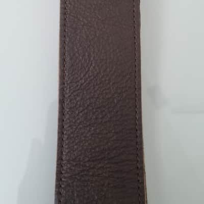 Ernie Ball 4135 2" Tri Glide Italian Leather Guitar Strap - Brown image 4