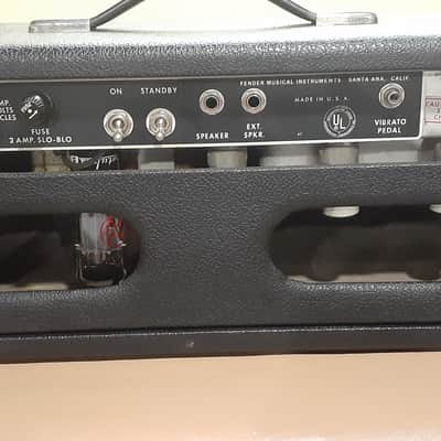 Fender Bandmaster Drip Edge 50 Watt Head 1968 - Black image 3