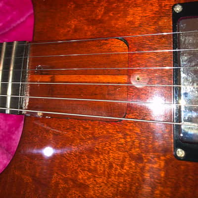 JamCity Guitars Les Paul Jr Double Cut  Faded cherry image 11