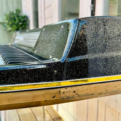 Wurlitzer 200A Electric piano,  rerfurbised in custom black and gold sparkle image 11