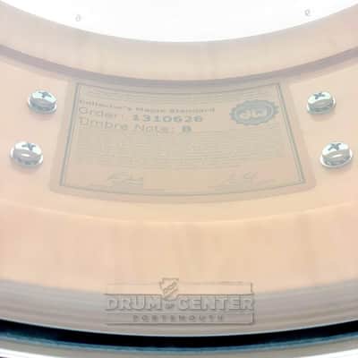 DW Collectors Maple Snare Drum 14x6.5 Smoke Glass Contrails image 4