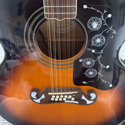 Epiphone EJ212 Super Jumbo 1994 - 2000 - Vintage Sunburst image 4