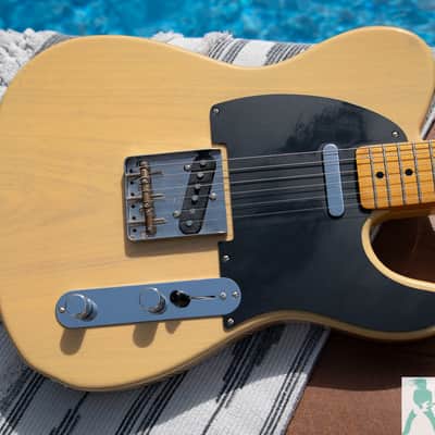Fender TL52-TX MIJ '52 Telecaster Reissue - Off White Blonde - Premium Ash Body & USA Texas Special PU's - Pro Set Up! image 11