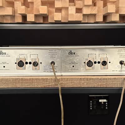 Vintage dbx 160 Compressor / Limiter Pair. DBX160 VU. Just Serviced. Classic. Close SN! image 9