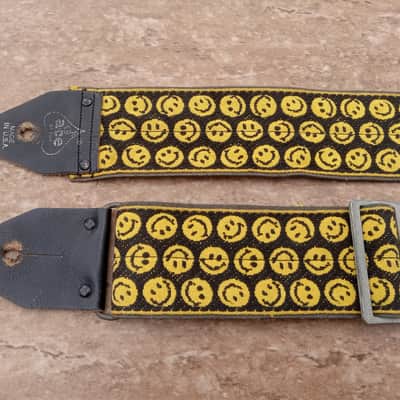 Vintage 1970's Ace Smiley Face Guitar Strap! Extremely Rare, Original Case Candy! image 1