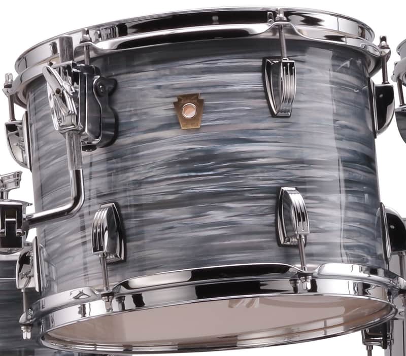 Ludwig *Pre-Order* Classic Maple 8x10" Vintage Blue Oyster Rack Tom Tom Drum Atlas Mount | Made in the USA | Special Order | Authorized Dealer image 1