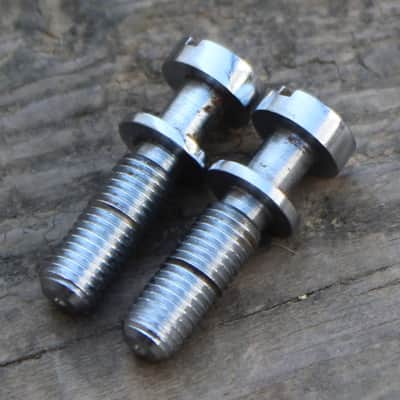 Vintage 1960's Gibson Tailpiece Studs Chrome Les Paul SG ES 1969 1971 1973 1970's image 1