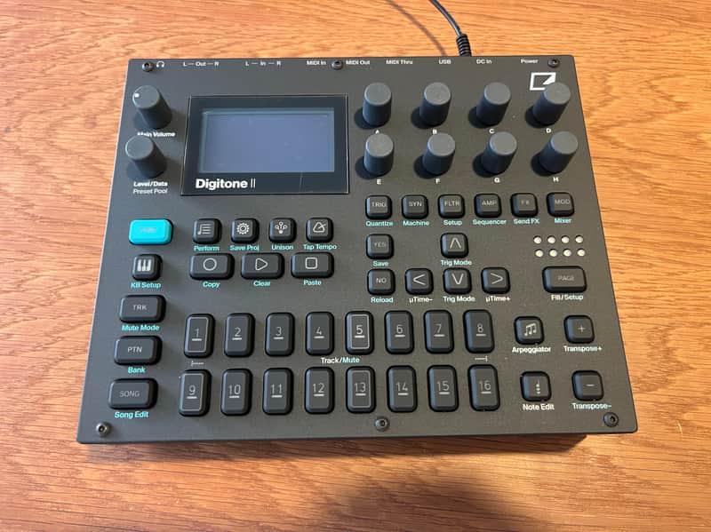 Elektron Digitone II 16-Voice Digital Synthesizer 2024 - Present - Black image 1