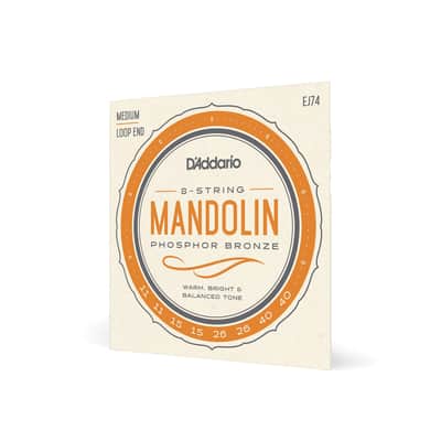 D'Addario EJ74 Mandolin Strings Set Medium Phosphor Bronze .011 - .040 (J74) image 3