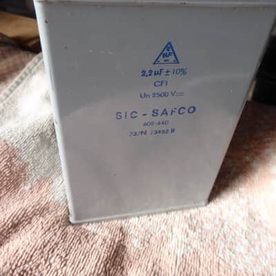 2.2µF 2500V paper oil SIC-SAFCO capacitor image 2