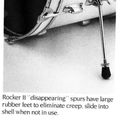 Ludwig LT-2924-SP Rocker II Bass Drum Spurs w/ Mounts VG - LRIIS-201 image 10