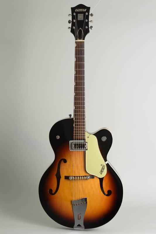 Gretsch PX 6124 Single Anniversary Arch Top Hollow Body Electric Guitar (1960), ser. #38751, hard shell case. image 1