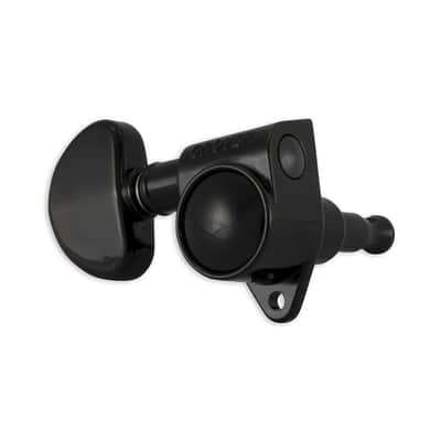 Grover 102 Series Rotomatics Tuners 3 x 3 (Black, Kidney Bean) image 1