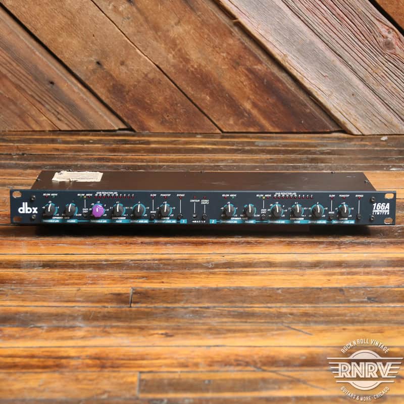 DBX 166A 2-Channel Compressor/Limiter 2010s - Black image 1