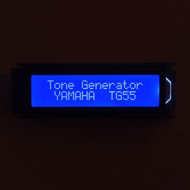 Yamaha TG55 - New blue display image 1
