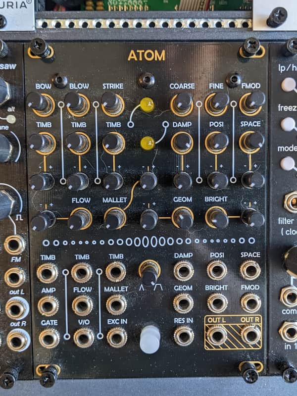 Antumbra Atom - Micro Mutable Instruments Elements Clone - Module Synthesizer - Black/Gold image 1
