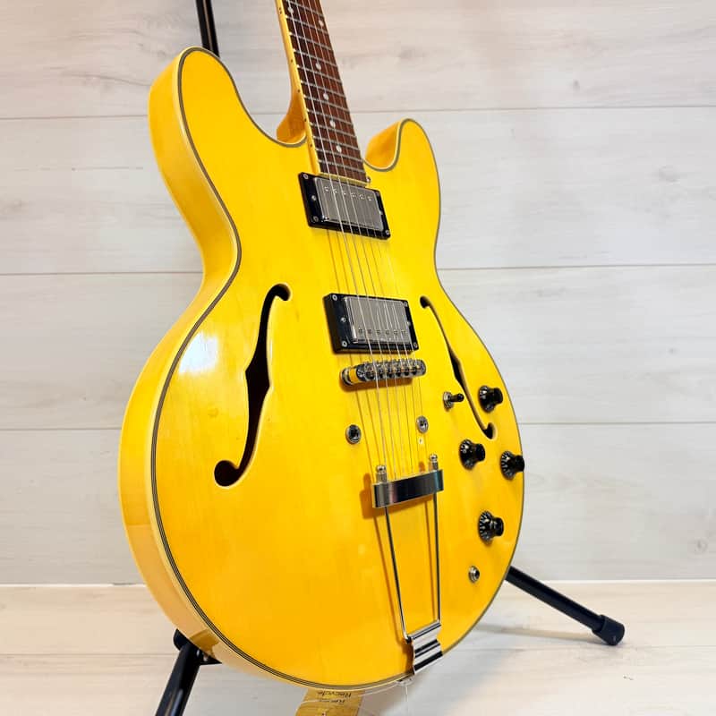 Jay Turser JT137DC Semi-Hollow Electric Guitar – Natural – Modified Hardware – Player Grade 335 Style image 1