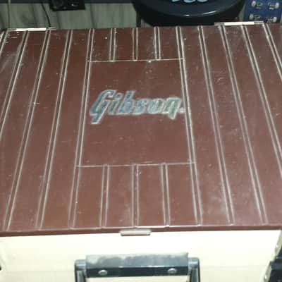 Gibson vintage guitar parts box late 60's/70's brown and cream image 1