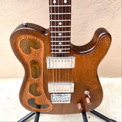 T-style 2017 - Handmade, original solid body black walnut wood image 3