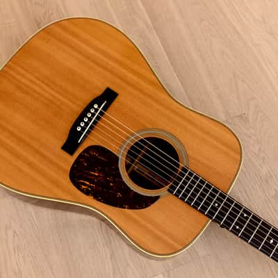 1984 Tokai Cats Eyes TCM-50V Vintage Herringbone Dreadnought Acoustic Guitar w/ Case, Japan image 10