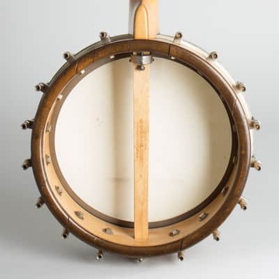 Bacon Orchestra Style B Mandolin Banjo, c. 1917, original black hard shell case. image 4