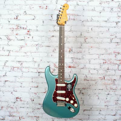 Fender American Professional Classic Stratocaster, RW Fingerboard, Faded Sherwood Green Metallic image 2