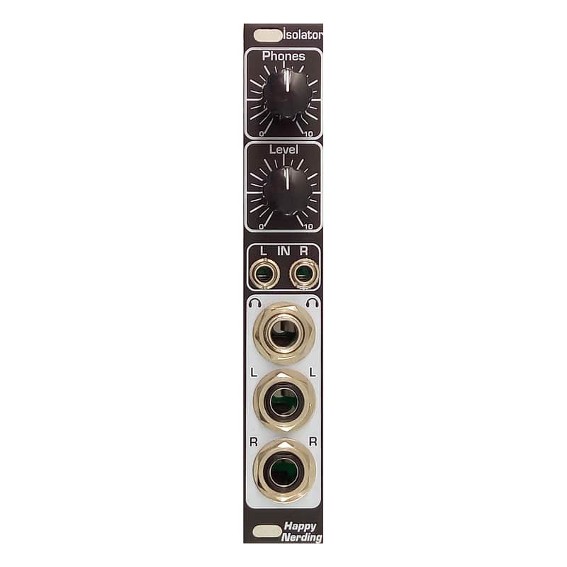 Happy Nerding Isolator Eurorack Audio I/O Module (Black) image 1