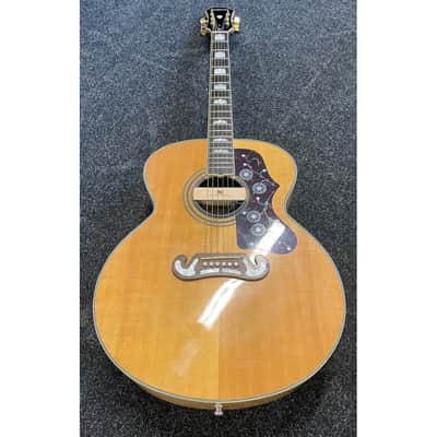 Epiphone EJ-200N Jumbo Acoustic Guitar Modified with Seymour Duncan Mounted Pickup with Hardcase Pre-Owned image 11