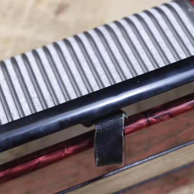 Hohner Erica 2-Row 8-Bass 21-Treble Button A-D Red Diatonic Accordion - Germany image 18