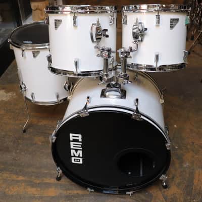 Remo 4pc Quadura Drum Set White image 1