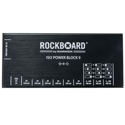 Open Box RockBoard ISO Power Block V9 IEC Isolated Guitar Pedal Power Supply