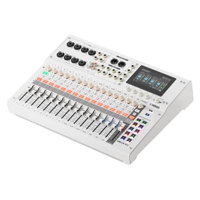 Yamaha MGX16V W 22-Channel Digital Mixing Console with HDMI-USB 4K Video Capture, Pair of DBR10 10-Inch 700W Powered Speakers, and HPH-MT5W White Studio Monitor Headphones image 2