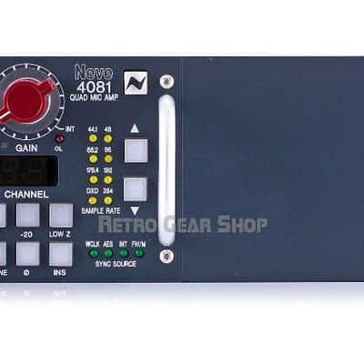 AMS Neve 4081 Quad Mic Pre Preamp Quad Microphone Vintage Rare AD/DA A/D/A Card image 2
