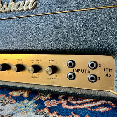 1965 Marshall JTM45 MkII Lead White Panel 50W Plexi image 4